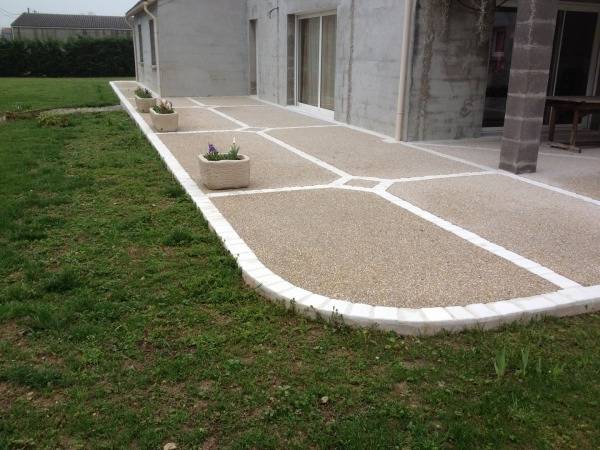 coulage beton terrasse extérieure