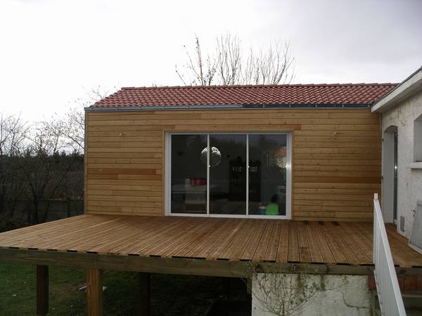extension en bois maison